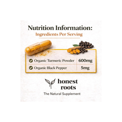 Image 3 for Organic Turmeric with Black Pepper Capsules 120 Capsules