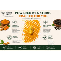 Image 4 for Organic Turmeric with Black Pepper Capsules 120 Capsules