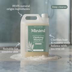 Image 2 for Clarifying Shampoo for Oily Hair Refreshing Tea Tree & Mint 5L Refill