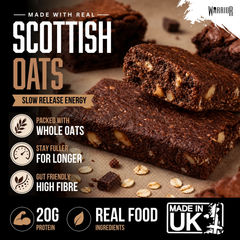 Image 4 for Raw Flapjack Protein Bars Chocolate Brownie 12 x 75g
