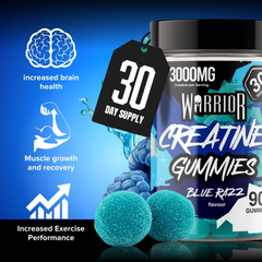 Image 5 for Creatine Gummies BLUE RAZZ 90 Gummies