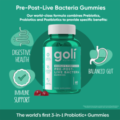 Image 4 for Pre+Post+Live Bacteria Gummies 60