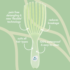 Image 4 for Nature Spell Nature Spell Flexiflow Hair Brush Green