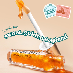Image 3 for Nature Spell Nature Spell Hydrating Lip Oil 6ml Cairo Golden Date - Golden Shimmer Cairo Golden Date - Golden Shimmer