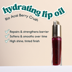 Image 4 for Nature Spell Nature Spell Hydrating Lip Oil 6ml Rio Acai Berry Crush - Berry (Non-Shimmer) Rio Acai Berry Crush - Berry (Non-Shimmer)