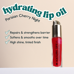 Image 4 for Nature Spell Nature Spell Hydrating Lip Oil 6ml Parisian Cherry Night - Cherry Red Shimmer Parisian Cherry Night - Cherry Red Shimmer