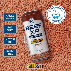 Image 3 for Beef XP Can - 30g Protein - Millions Cola - 12 x 500ml