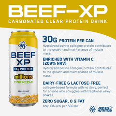 Image 2 for Beef XP Can - 30g Protein - Millions Pineapple - 12 x 500ml