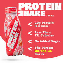 Image 3 for High Protein Shake - 20g Protein - Strawberries & Cream - 8 x 330ml