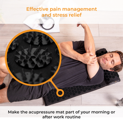 Image 4 for LyfeFocus Acupressure Mat & Pillow Black