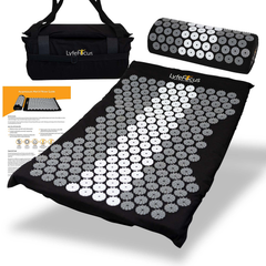 Image 2 for LyfeFocus Acupressure Mat & Pillow Grey