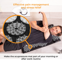 Image 4 for LyfeFocus Acupressure Mat & Pillow Grey