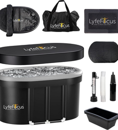 Image 2 for LyfeFocus Ice Bath 100cm White Top