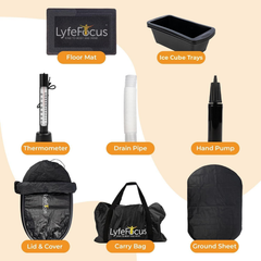 Image 2 for LyfeFocus Ice Bath 100cm Black Top