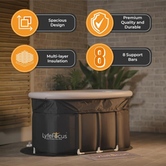 Image 3 for LyfeFocus Ice Bath 100cm Black Top