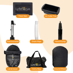 Image 4 for LyfeFocus Ice Bath 120cm Black Top