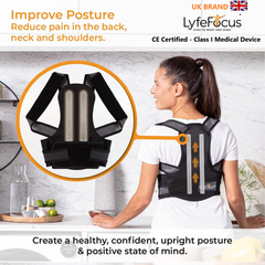 Image 5 for LyfeFocus Posture Corrector Black Small