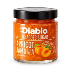 Image 1 for Diablo No Added Sugar Apricot Jam 230g