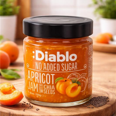 Image 2 for Diablo No Added Sugar Apricot Jam 230g