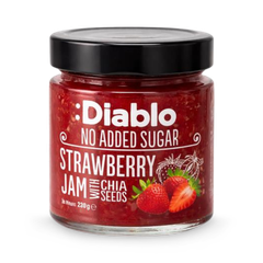 Image 1 for Diablo No Added Sugar Strawberry Jam 230g