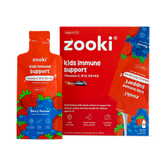 Image 1 for Kids Immune Support Liquid Sachets - Vitamin C & Vitamin D3 + K2 Berry 30 Sachets