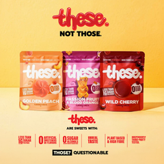 Image 4 for Sweets - Ultra low sugar gummies - Passion Fruit and Blood Orange 45g