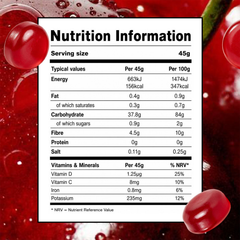 Image 5 for Sweets - Ultra low sugar gummies - Wild Cherry 45g