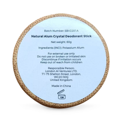 Image 3 for , Mineral Crystal Deodorant In Bamboo, Fragrance Free, 60g