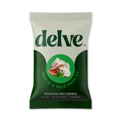 Image 1 for Garlic & Wild Parsley Roasted Oat Crisps 120g