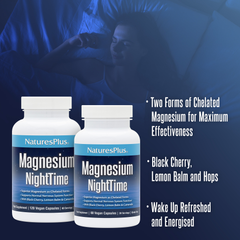 Image 4 for Magnesium NightTime Capsules 120 vegan capules