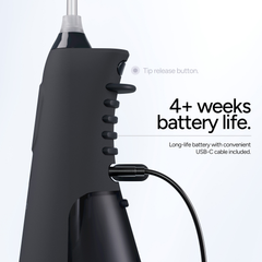 Image 5 for Hydro Sonic Water Flosser Charcoal Grey