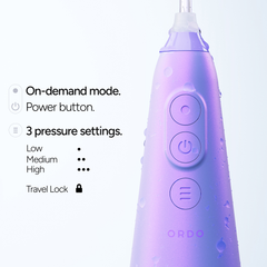 Image 4 for Hydro Sonic Water Flosser Pearl Violet
