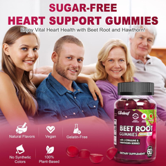Image 4 for Sugar-Free Beetroot Gummies Peach Flavour 60 Gummies