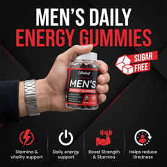 Image 3 for careleaf Sugar-Free Men's Energy Gummies Pomegranate Flavor 60 Gummies