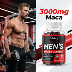 Image 5 for careleaf Sugar-Free Men's Energy Gummies Pomegranate Flavor 60 Gummies