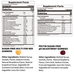 Image 2 for careleaf Sugar Free Women's Carepack 4 in 1 Mixed Flavors 4 Gummies × 15 Packs