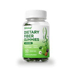 Image 1 for careleaf Sugar Free Dietary Fiber Gummies Green Apple Flavor 60 Gummies