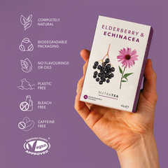 Image 3 for Elderberry & Echinacea Herbal Tea - 20 Tea Bags