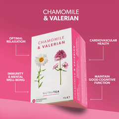 Image 2 for Chamomile & Valerian Herbal Tea - 20 Tea Bags