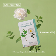 Image 4 for Spearmint & White Peony Herbal Tea - 20 Tea Bags