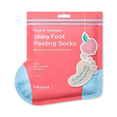 Image 1 for Peach Vinegar Shiny Foot Peeling Socks - 1 pair