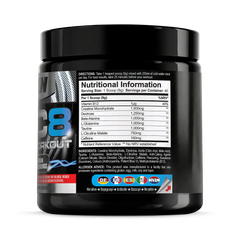 Image 3 for AC8 Pre Workout Powder – Up to 6,660mg Actives Per Serving – With Creatine and Caffeine – Preworkout Supplement Drink 360g