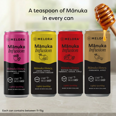 Image 3 for Manuka Honey Infusion with Raspberry, Ginger & Apple 6x250ml