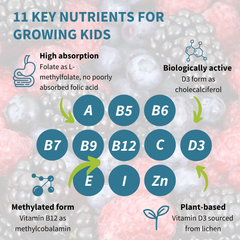 Image 4 for High-Absorption Methylated Kids Multivitamin Gummies, 90 Gummies