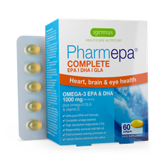 Image 1 for Pharmepa Complete rTG Omega-3 EPA & DHA 1000mg with GLA, IFOS Certified, 60 Softgels