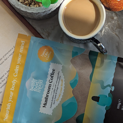 Image 4 for Mushroom Coffee with Lion's Mane, Chaga, Ashwaganda - Instant Coffee Powder Blend 100g