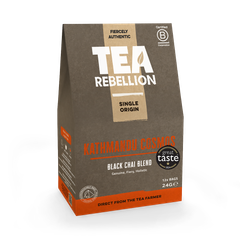 Image 1 for Black Chai Kathmandu Cosmos 12 Biodegradable Pyramid Bags