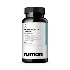 Image 1 for High Strength Omega 3 Fish Oil Capsules - 1000mg Omega-3 with EPA and DHA - Supports Normal Heart and Brain Function - Premium Oil Softgels Gym Supplements