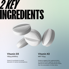 Image 3 for Vitamin D3 and K2 Supplement – D3 4000iu and K2 Vitamin, High Strength, 3 Months of Supply, UK Made, Vegetarian