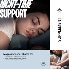 Image 3 for Sleep Deep Support – 60 Vegan Capsules with Chamomile, L-Theanine, Magnesium Citrate - Night-time Support, Made in UK